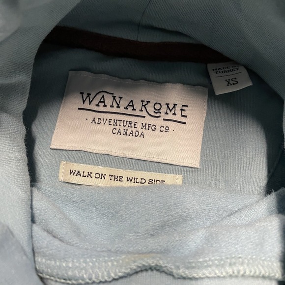 Wanakome Sweatshirt Womens XS Blue Outdoor Mock Neck Pullover - Picture 2 of 11